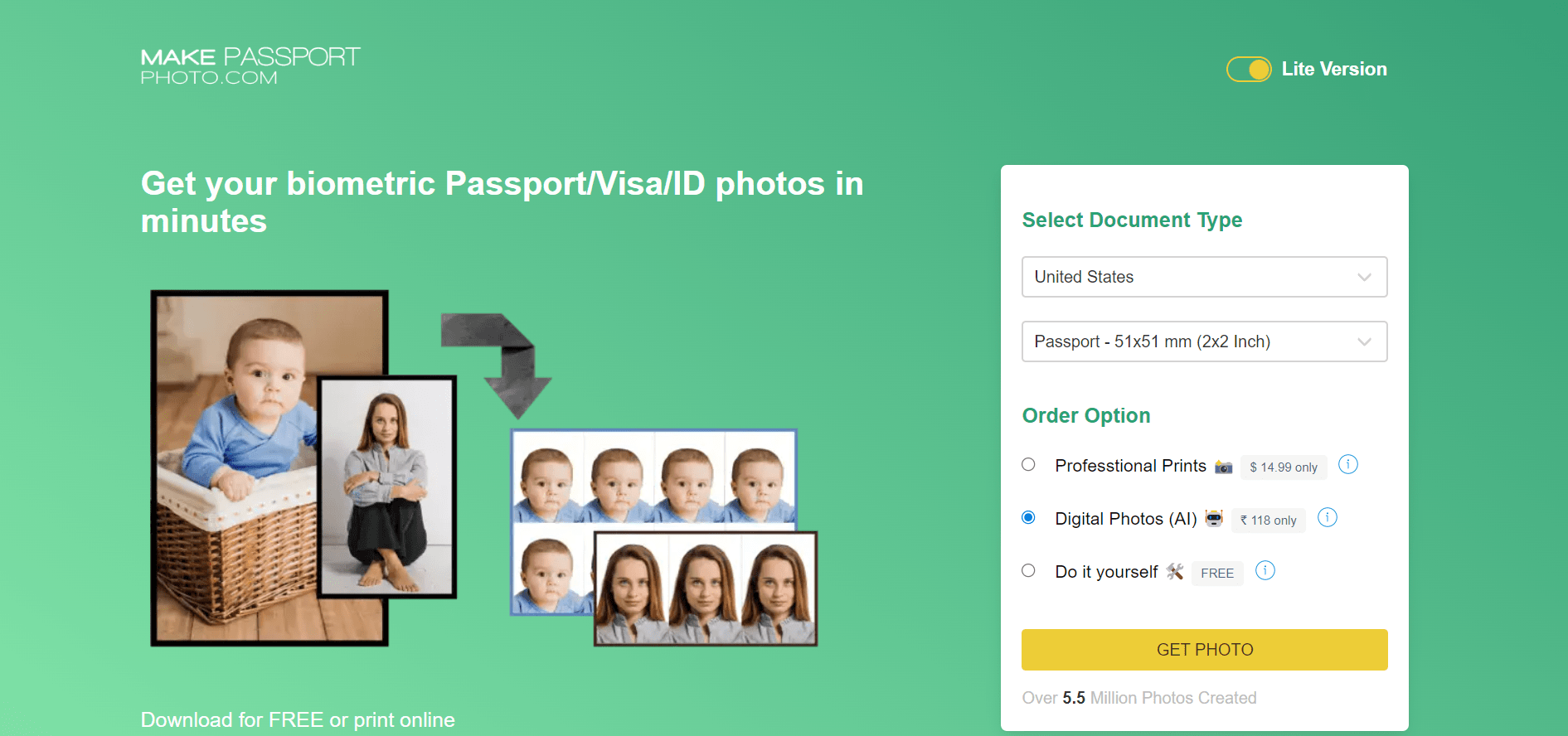 passport photo maker online
