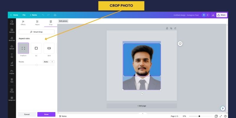 How to Crop in Canva