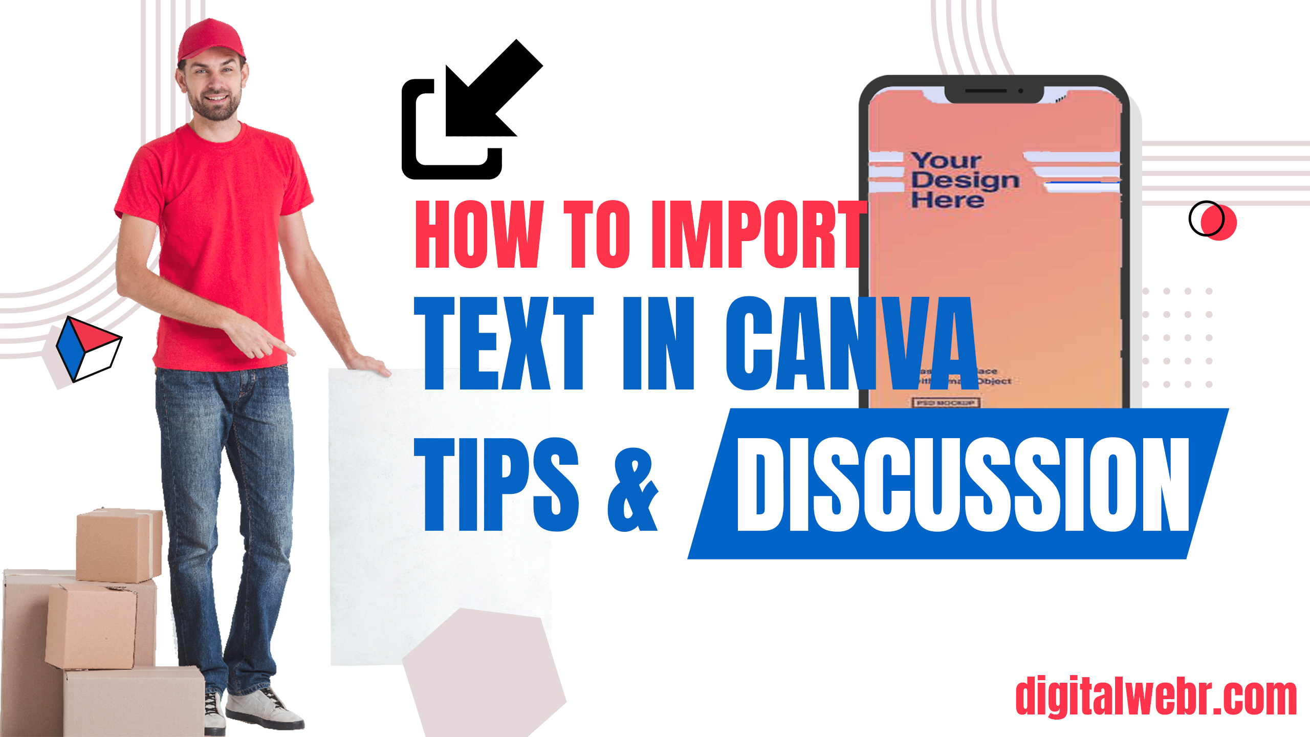 How to import text into canva